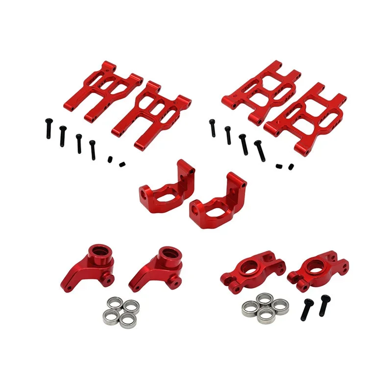 

FOR MJX Hyper Go 10303 10304 Metal Steering Cup Hub Carrier Steering Assembly Swing Arm Set 1/10 RC Car Upgrade Parts Accessorie