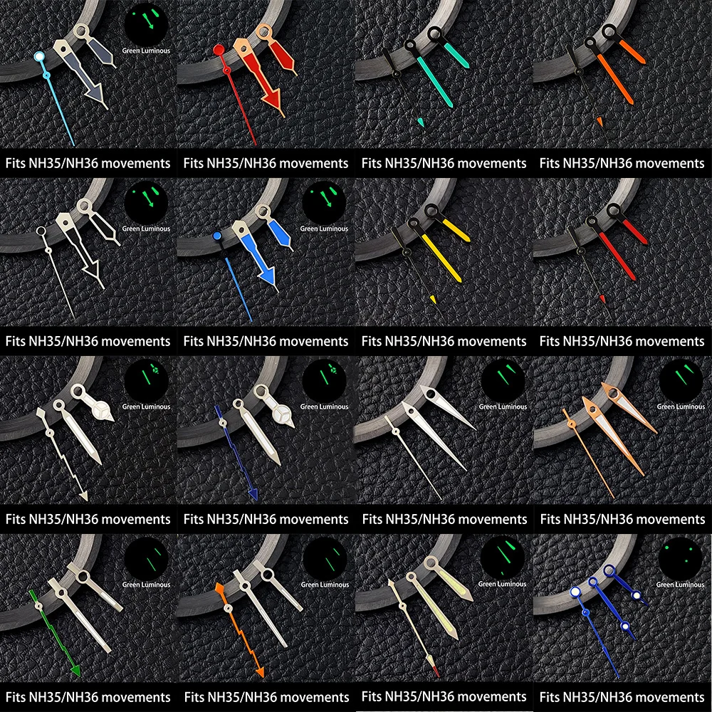 NH35 Pointer Watch Accessories Watch Needle NH36 Hand Luminous Hand Suitable For NH35/NH36/NH38/NH70 Movement Watch Parts
