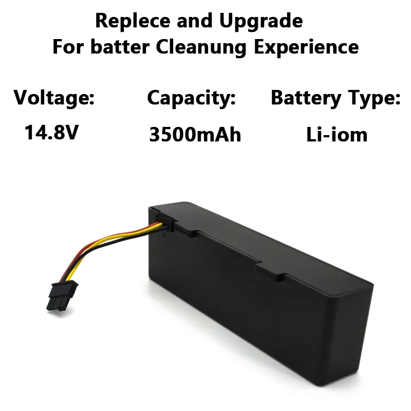 Imagem -05 - Bateria para Aspirador Robô Xiaomi Mop Pro 14.8v 4800mah Yunmi Mvvo1-jg Yunmi Jx37 Stytj02ym-replacement