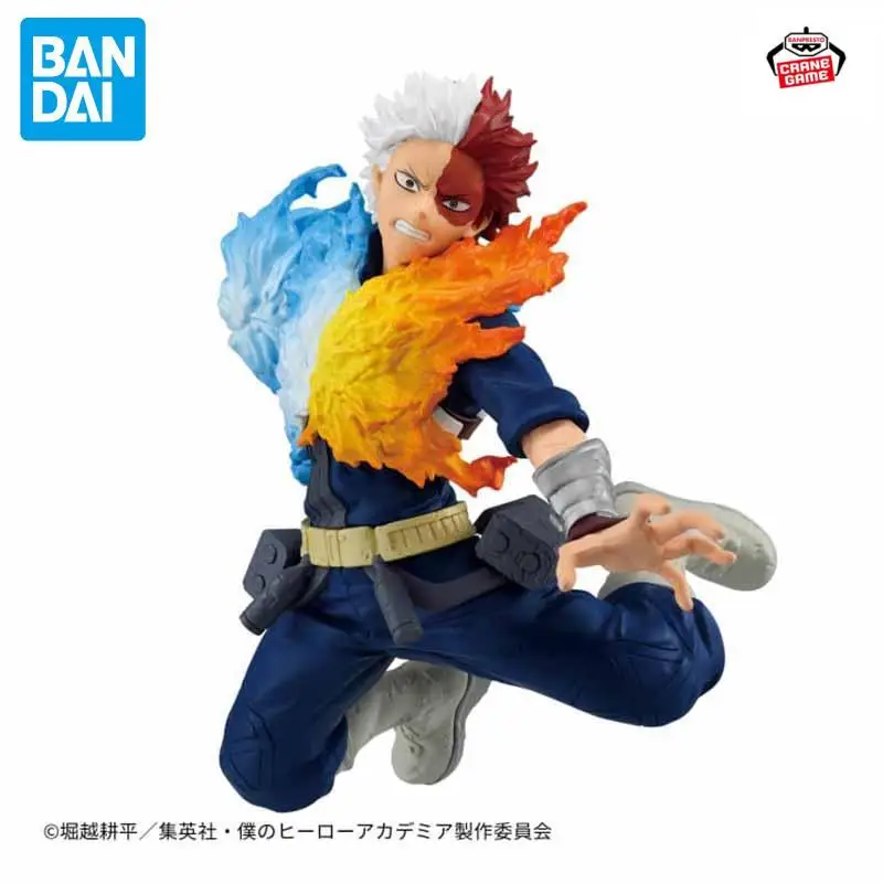 

in stock BANDAI Original BANPRESTO My Hero Academia MAXIMATIC SHOTO TODOROKI Anime Character Model PVC17cm Collection Toy Gift