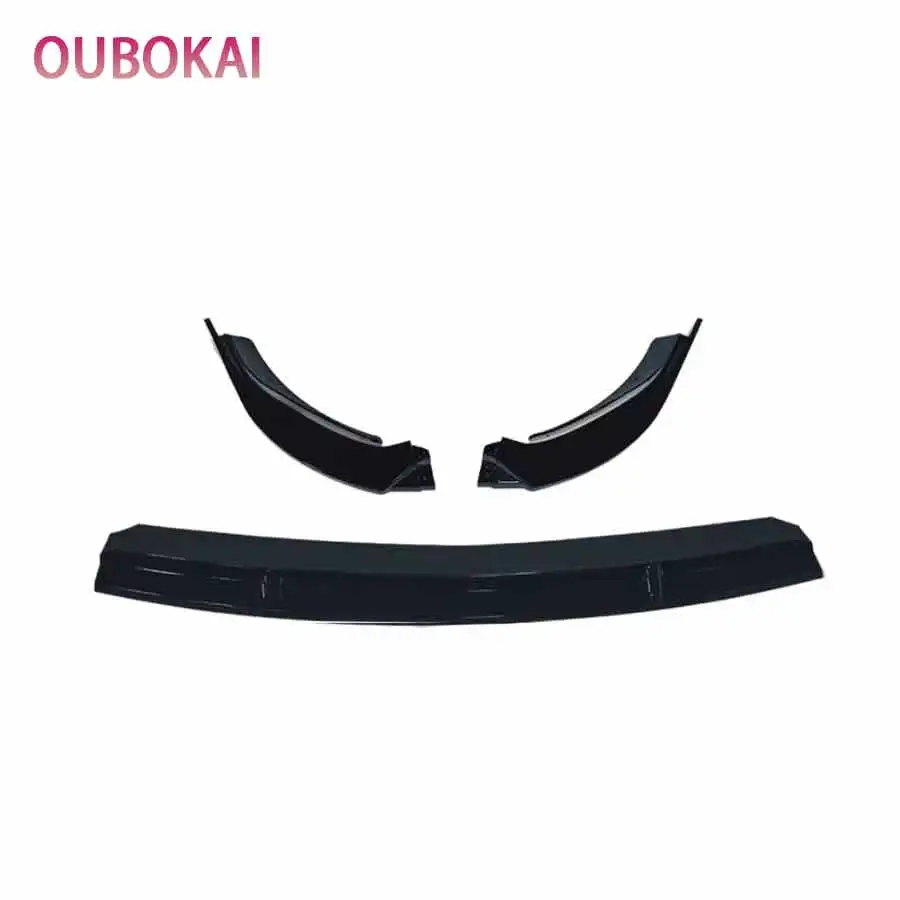 For Mercedes Benz CLA Class WW118 2024-2025 Bright Black Car Front Bumper Lip glossy black Front lip Diffuser Front Chin Spoiler