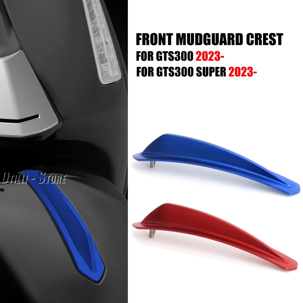 

Motorcycle Scooter Accessories For Vespa Gts300 GTS300 gts300 GTS 300 Super 2023 2024 Front Fender Mudguard Crest Cover 6 colors