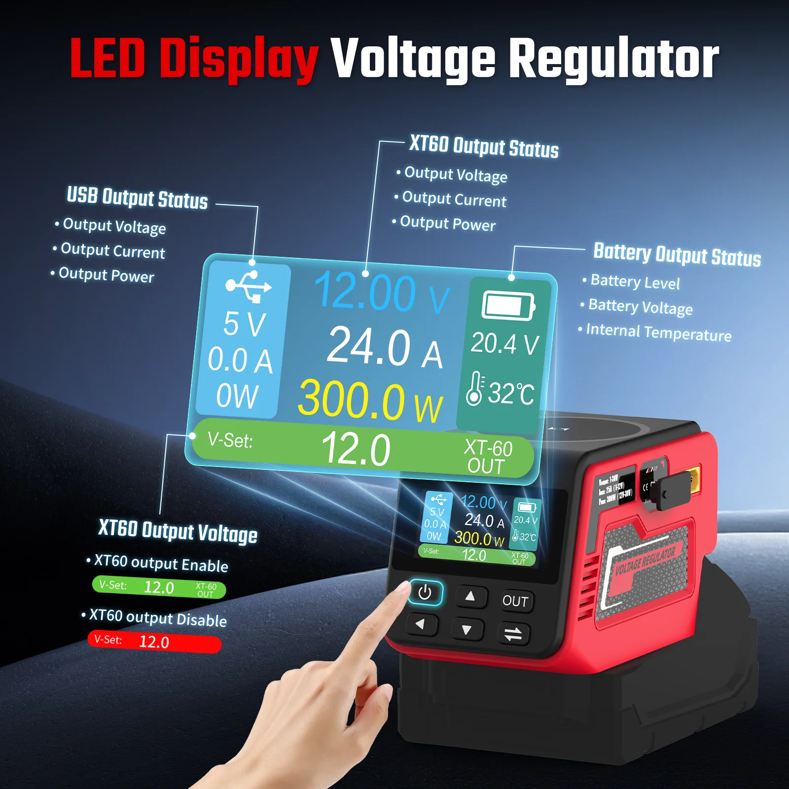 Kzreect 300W電圧レギュレーター ワイヤレス充電& - Camping Quad のレビューと価格