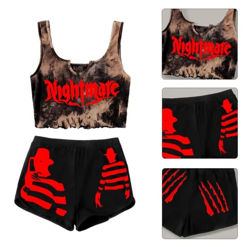 Maillot de bain Sexy pour femmes, imprimé tête de mort, ensemble deux pièces, style brésilien, tanga, Bikini, costume de bain pour femmes, soirée d'été, personnalisé