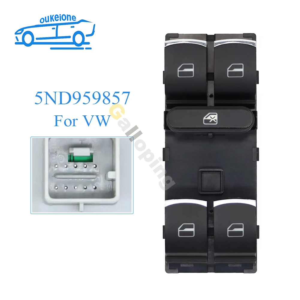 

Electric Power Master Window Lifter Switch Control Regulator Button for VW CC Jetta Golf MK5 MK6 Jetta Passat Tiguan 5ND959857