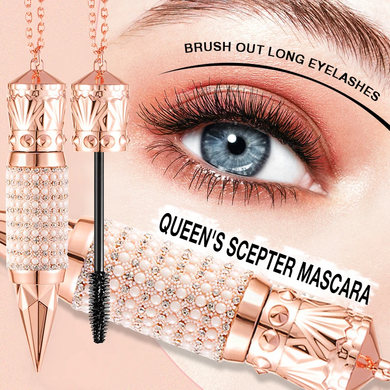 4d Silk Fiber Mascara Waterproof Lengthens Curling Thick Eyelashes Extension Female Non-smudge Eye Makeup Products Cosmetics