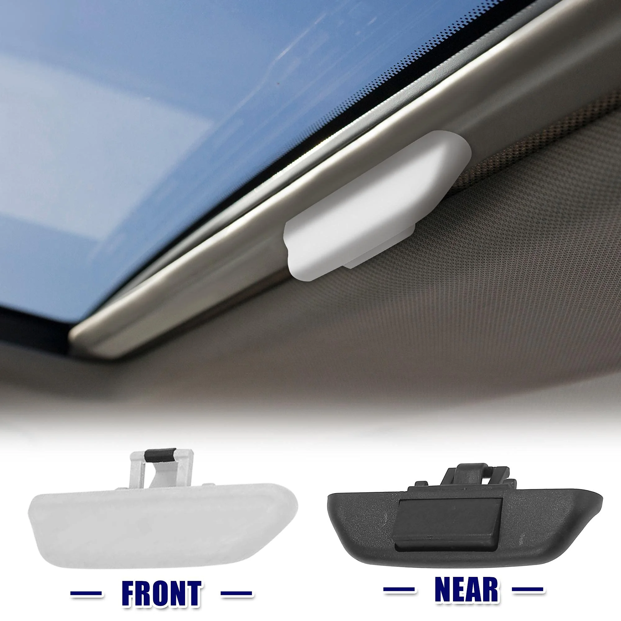 Car Rear Sunroof Shade Handle Grey Black For Audi Q7 2007 2008 2009 2010 2011 2012 2013 2014 2015 4L0898924B