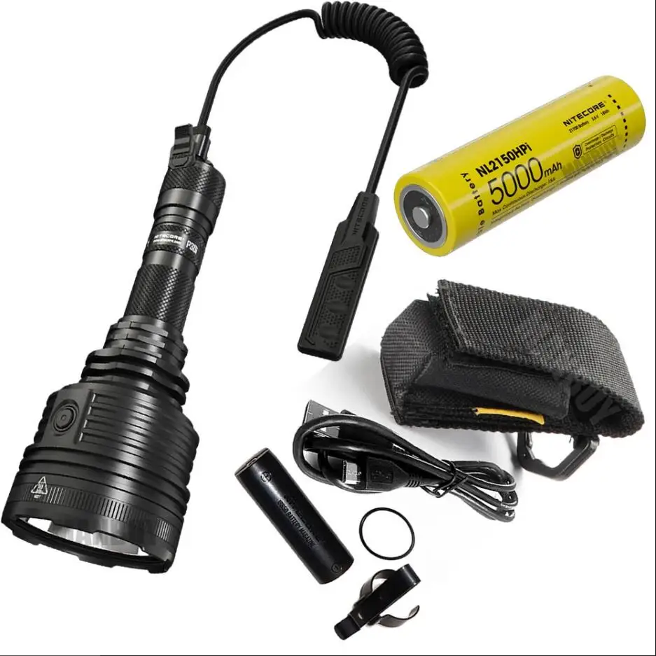 NITECORE P30i Flashlight Bright Light Torch  XHP35 HI LED 2000 lumens search light USB-C rechargeable with NL2150HPi battery