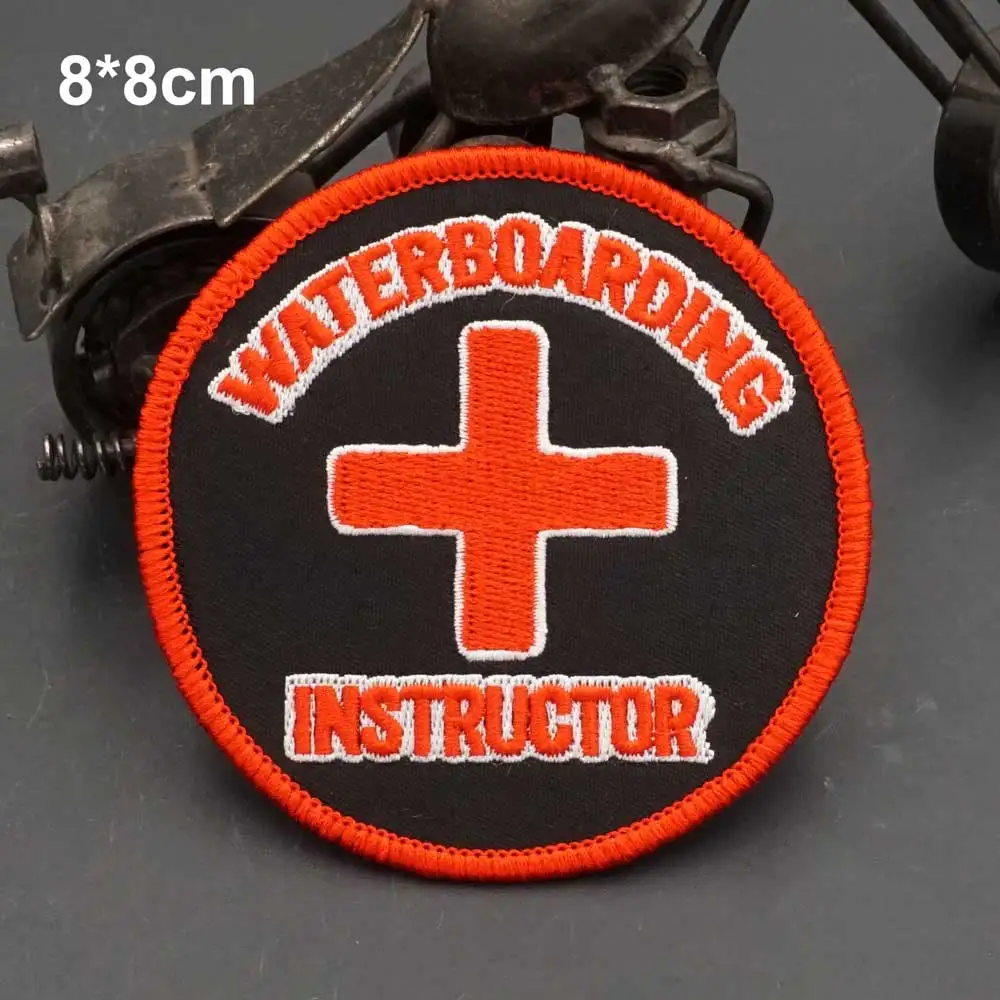 AA35-1 waterboarding instructor  EMBROIDERY PATCH