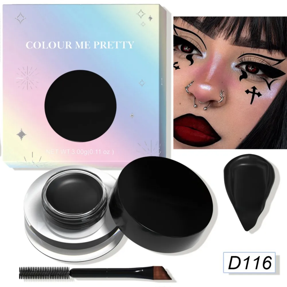 12 Colors Eyeshadow Eyeliner Eyebrow Dye Body Paint Higlighter Set Makeup Palette With Brush Halloween Makeup Party Maquiagem