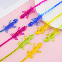 5/10/30Pcs Elastic Reptile Toys Christmas Gifts Sticky Fidget Stuffing Gecko Retractable Lizard Toy Christmas Carnival Rewards