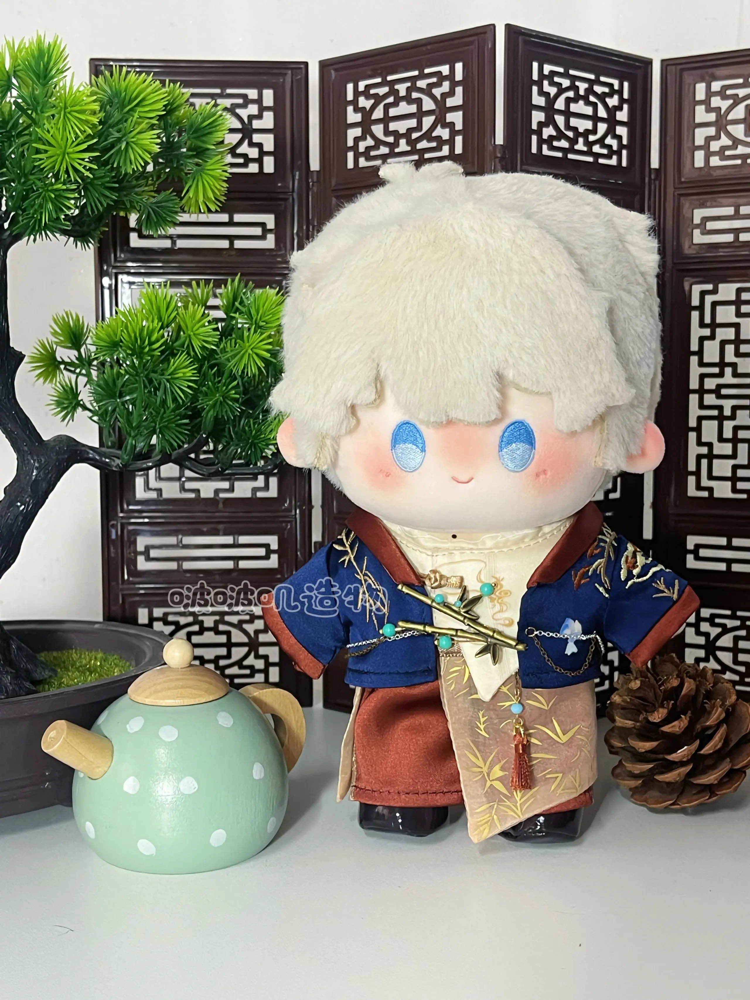 20 cm Puppenkleidung Liebe und Deepspace Rafayel Sylus Caleb Mantel Hosen Schuhe Alte Hanfu Kleidung Kostüm Anzug Anime Spiel Spielzeug