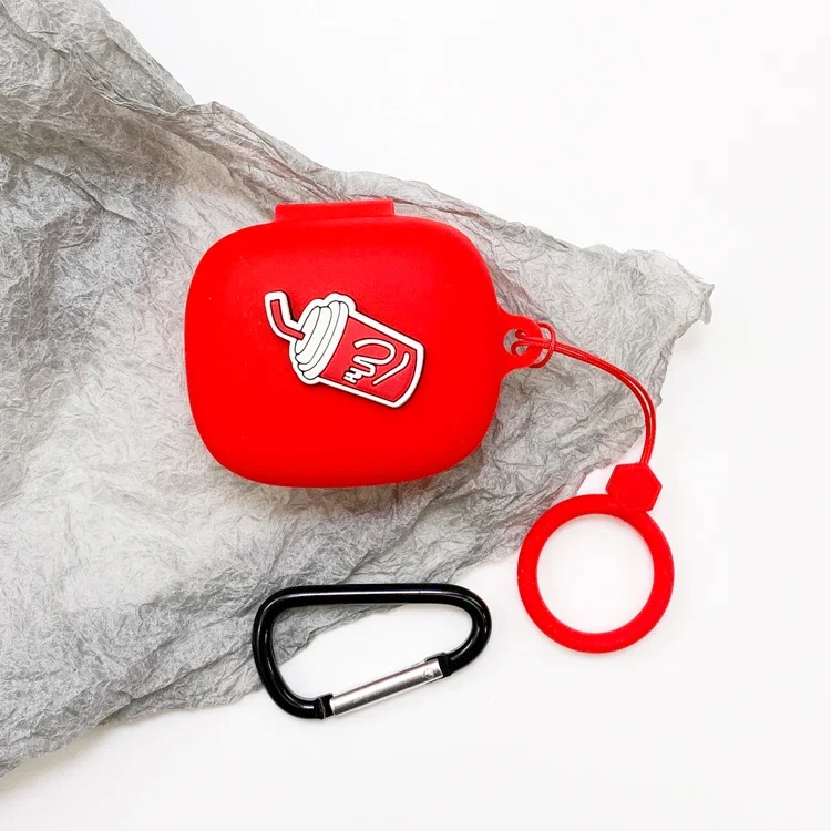 Funda de silicona para auriculares SHOKZ OPENFIT, funda divertida para accesorios de auriculares, funda Shokz Openfit con correa para el dedo