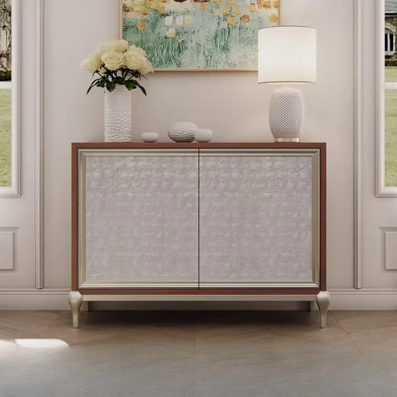 

side cabinet, living room, household shell decorative locker, European modern villa storage entrance cabinet, entrance cabinet