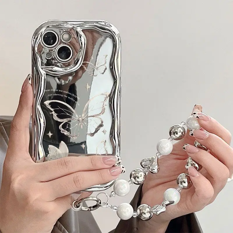 Ins butterfly Phone Case For Samsung Galaxy A55 A35 A25 A15 A54 A24 A33 A34 A73 5G A32 A51 A52 A53 A71 A72 A30 A50soft