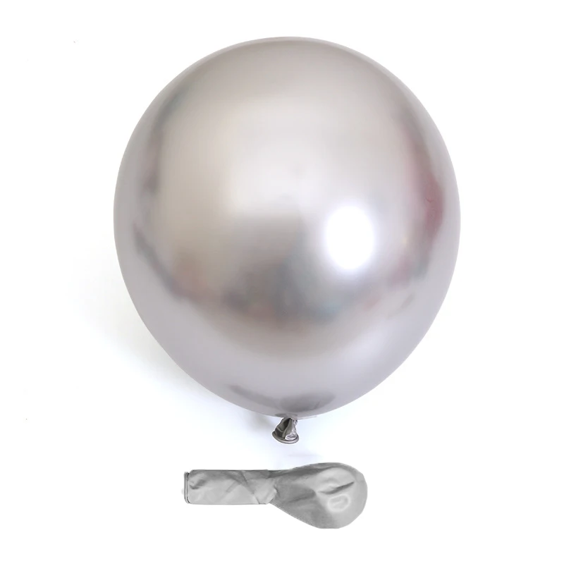 10/20/50 Stück Metallic-Geburtstagsballons Metall Blau Rot Chrom Silber Roségold Luftballons für Party Babyparty Hochzeitsdekorationen – Detail 8
