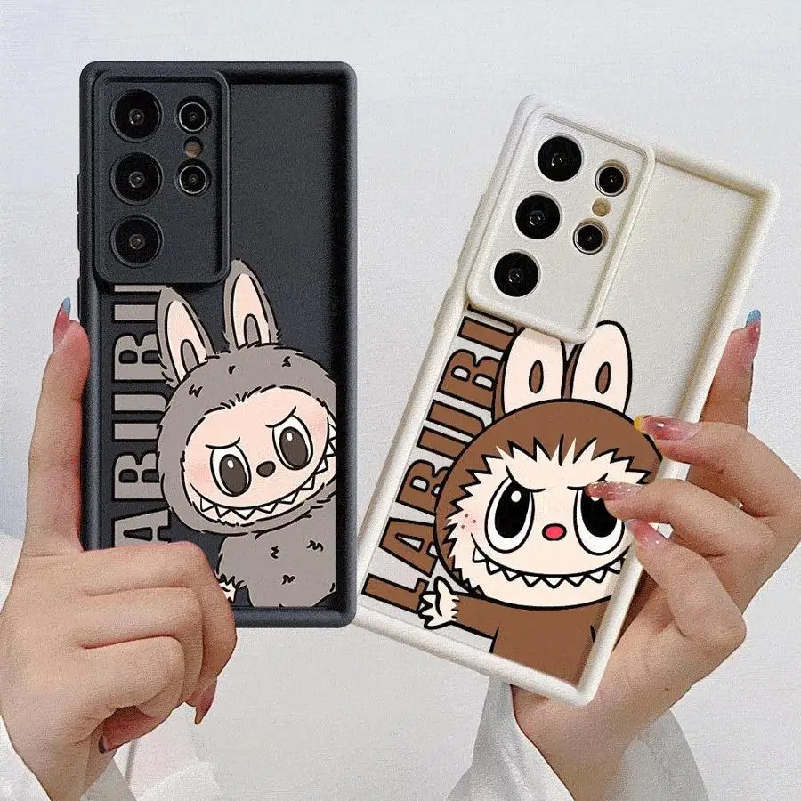 

Happy Labubu Phone Case for S21 S23 S22 S24 S25 Plus S21 S22 S23 S24 S25 Ultra S21 S23 S20 FE Matte
