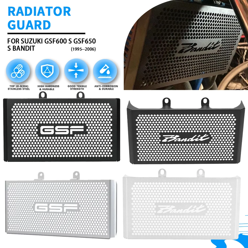 

Motorcycle FOR SUZUKI GSF600 GSF600S GSF650 GSF650S Bandit GSF 600 650 S 1995-2006 Oil Cooler guard Radiator Grille Guard Cover
