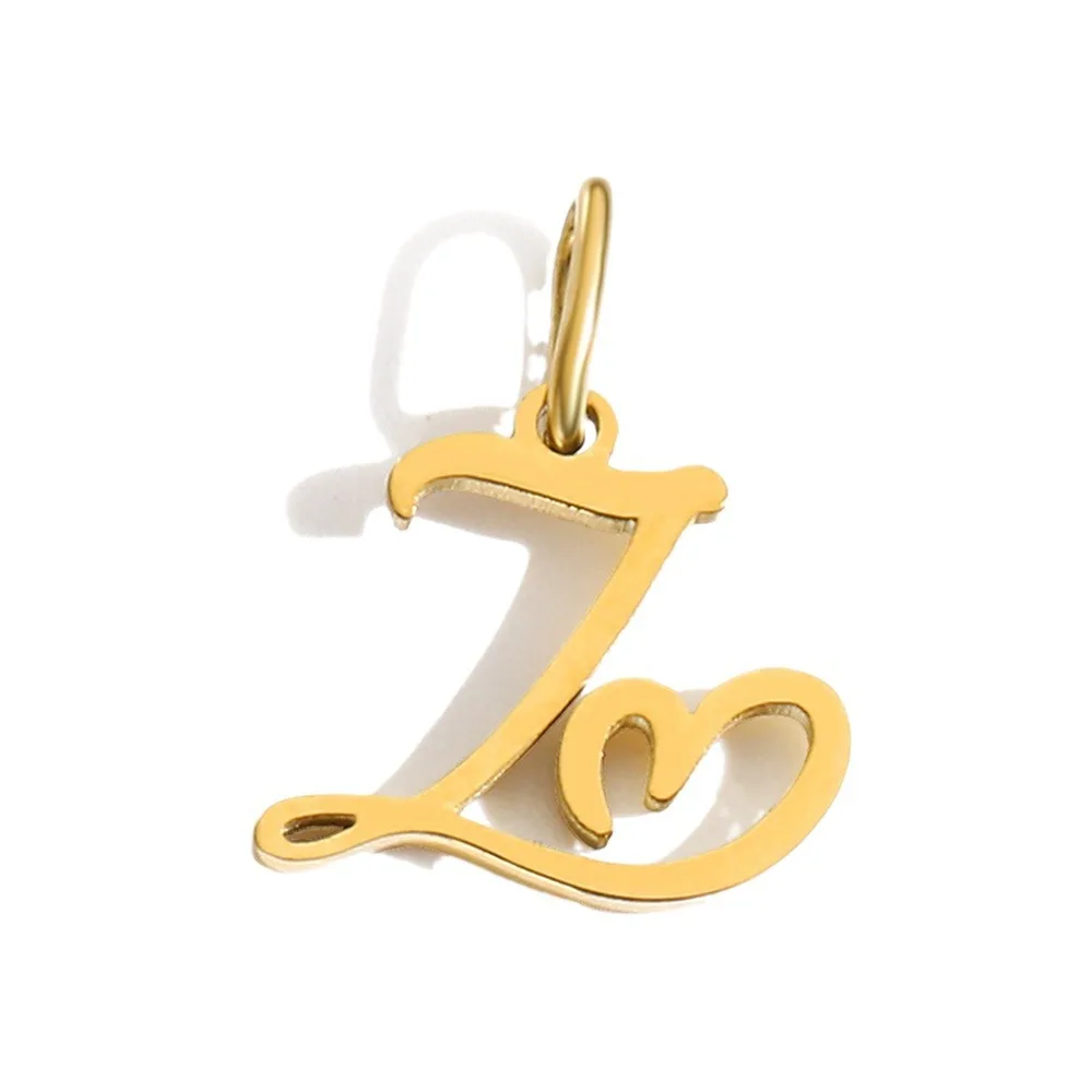 CARLIDANA INS acciaio inossidabile 14K oro PVD placcato fai da te amore cuore lettera alfabeto iniziale ciondolo accessori gioielli