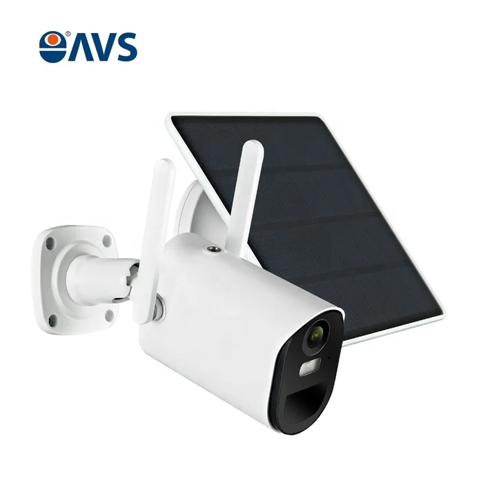 كاميرا مراقبة منخفضة الطاقة تعمل بالطاقة الشمسية تعمل بالواي فاي/4G 4MP كشف الحركة كاميرا IP لاسلكية قابلة لإعادة الشحن تعمل بالطاقة الشمسية تطبيق UBOX