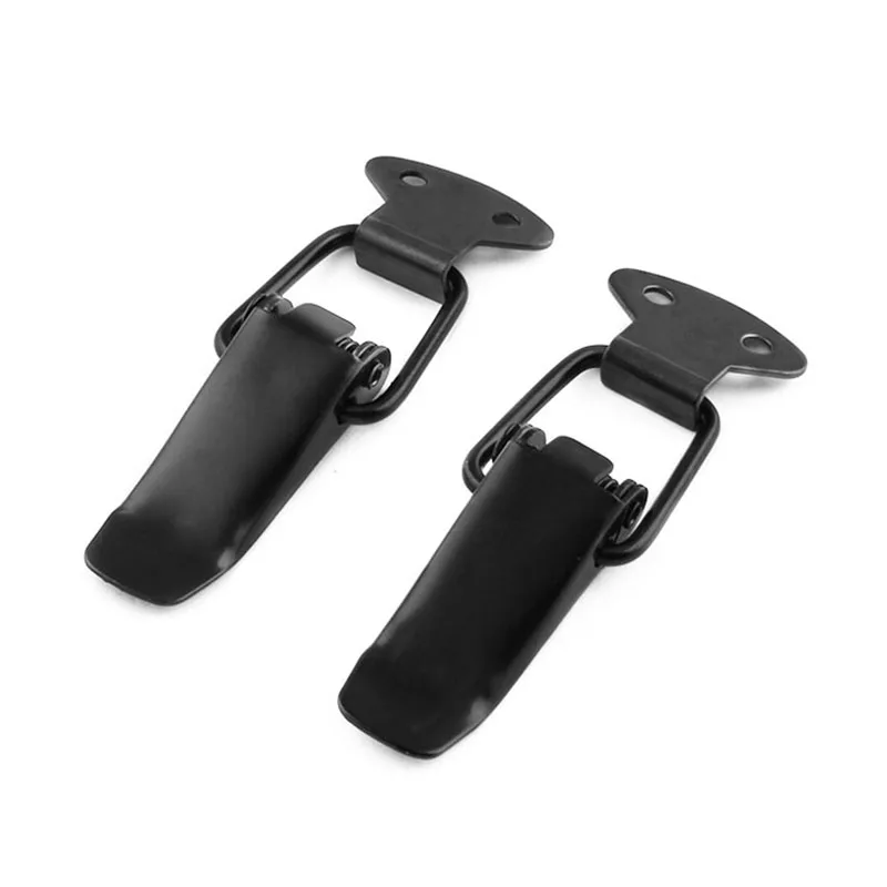 2Pcs Universal Black Car Trunk Hatch Lids Release Fasteners Kit Hood Pin Lock Clasp Clip Kit for Car Vehicle