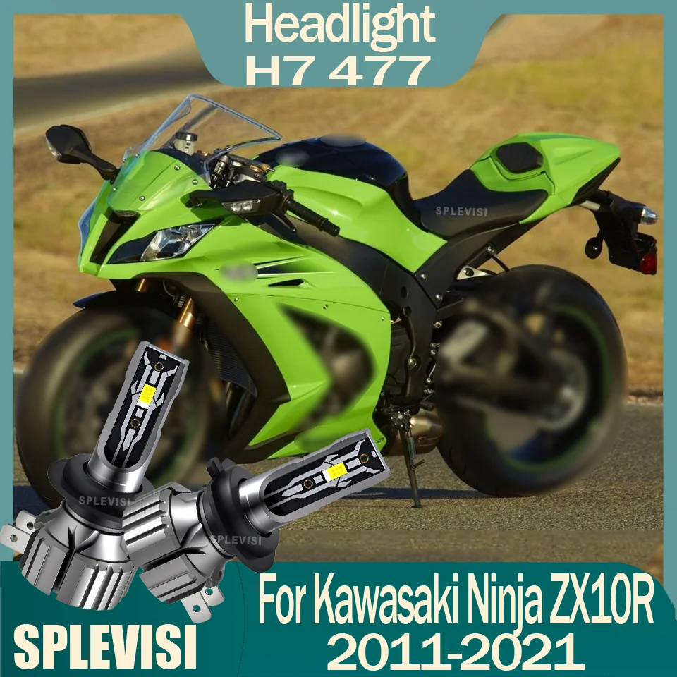 Instant Installation H7/477 motorcycle Headlight For Kawasaki Ninja ZX10R 2011 2012 2013 2014 2015 2016 2017 2018 2019 2020 2021