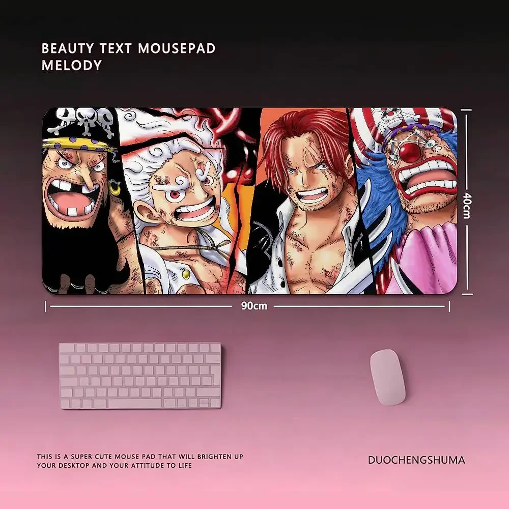 Cool O-one Piece-S Anime Mouse Pad Computer Mat Deskpad Laptop Keyboard Mat Office Large Landscape Mousepad