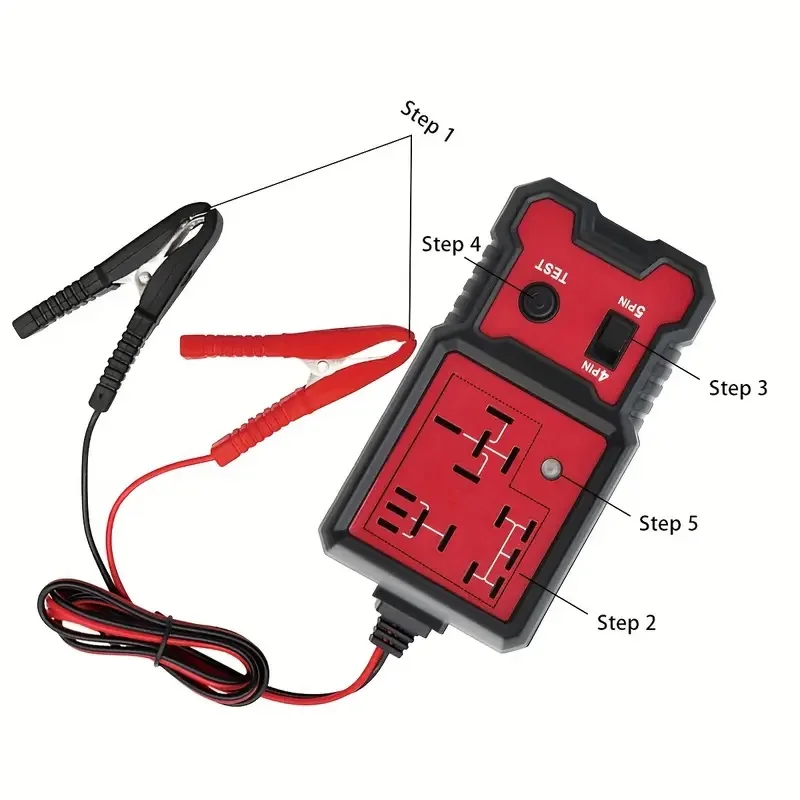 CNB-707 Universal 12V LED Car Battery Checker, Automotive Electronic Relay Tester, Battery Not Included view 7