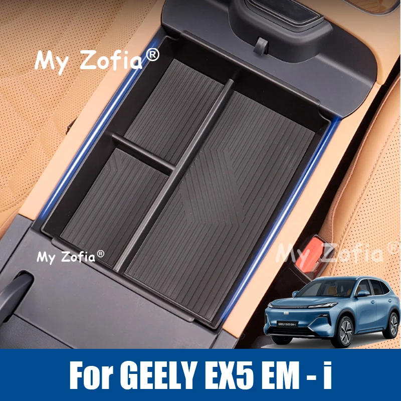 

Car Armrest box Center Console Lower Layer Navigation Rear Storage Box For Geely EX5 EM-i Starship 7 EM-i 2025 2026 Accessories