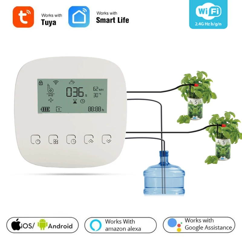 Smart Bewässerung Maschine Maschine Automatische Micro-tropf Bewässerung System Pflanzen Bewässerung Controller System Für Alexa