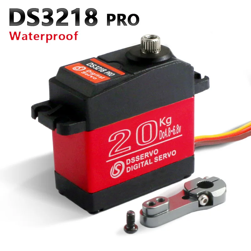 

2 шт. DS3218 PRO цифровой сервопривод 180 градусов шестерня из нержавеющей стали 20 кг роботизированная рука сервопривод водонепроницаемый