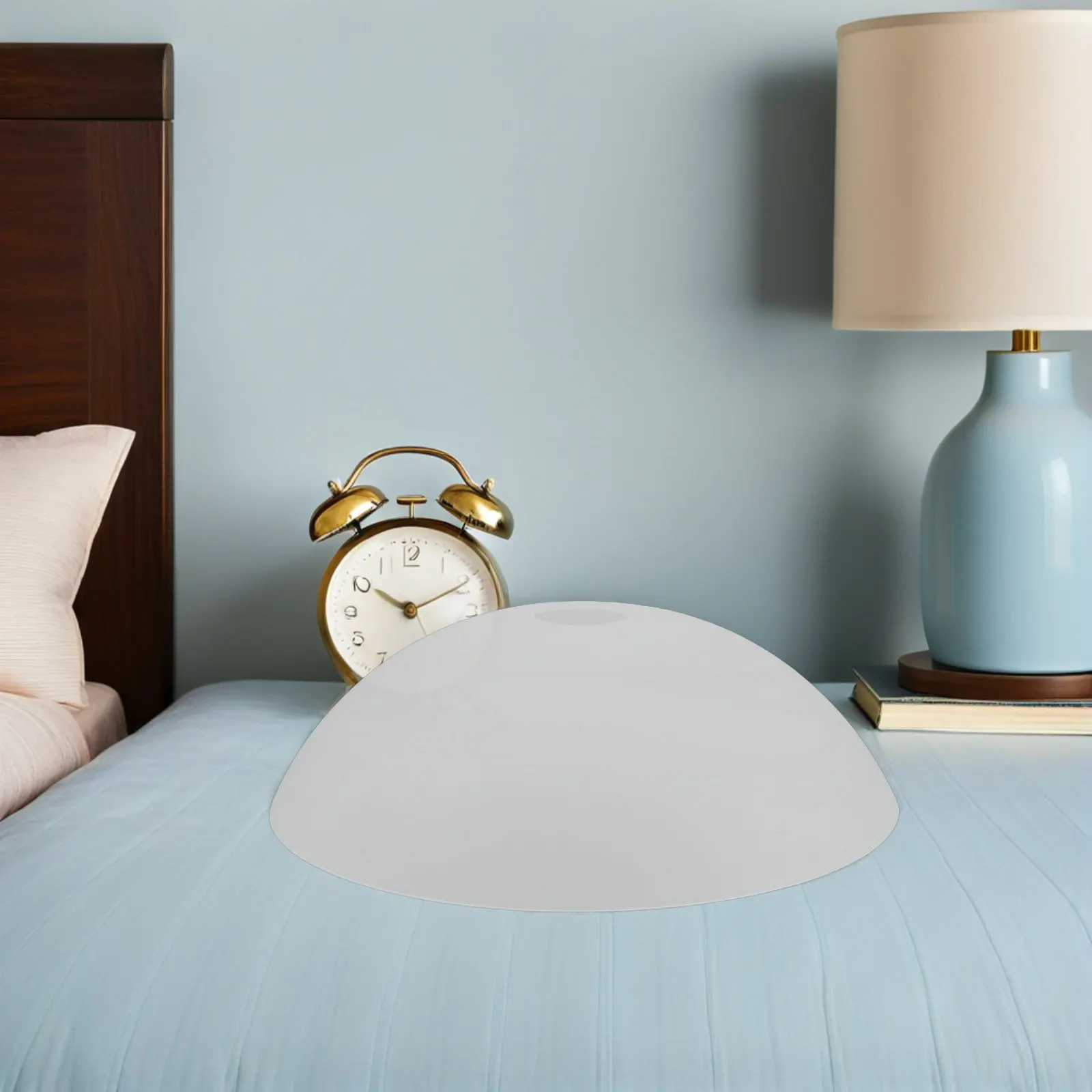 4Pcs Pendant Lampshade Semicircle Cream PVC Minimalist Design Soft Light Diffuser for Living Room Bedroom Modern Ceiling Light