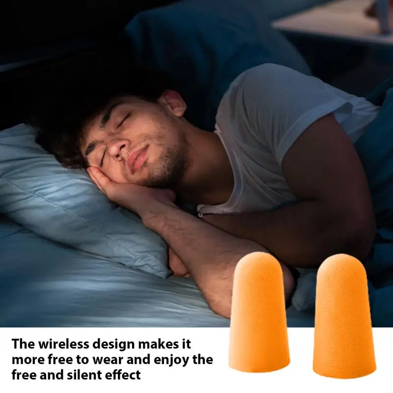 Noise Cancelling Ear Plugs Super Soft 2pcs Reusable Hearing Protection Comfortable Ear Plugs Soft Noise Cancelling Earplugs