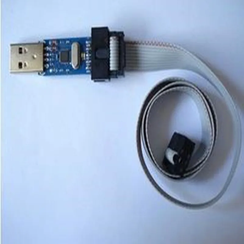 1PC Free Driver USBASP USBISP Module with Overcurrent Protection Red & Blue LED Lights No 64K Limit