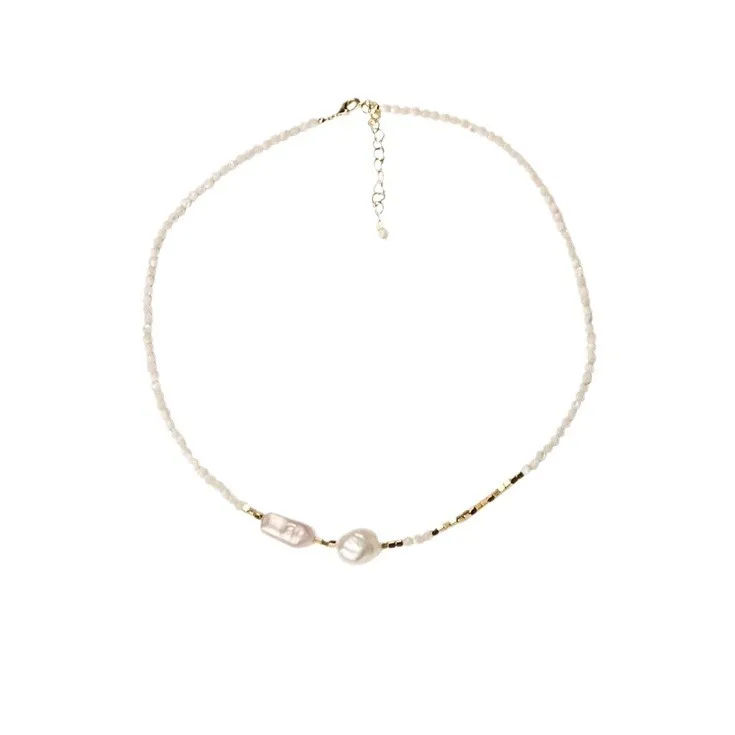 New Arrival Elegant Natural Baroque Freshwater Pearl 14K Gold Filled Lady Beads Chain Necklace Jewelry For Women Birthday Gifts