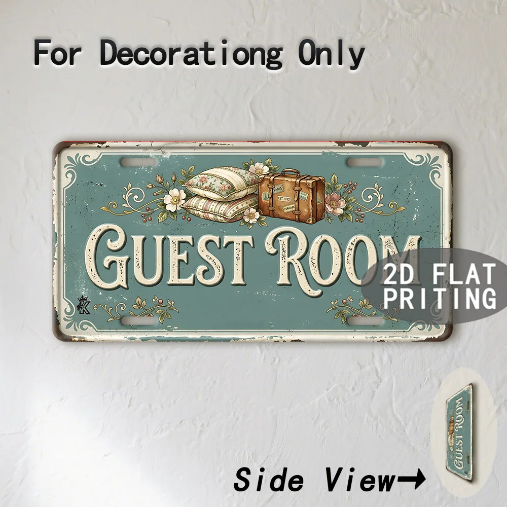 Vintage Animal City Room Slogan Text License Plate Metal Tin Sign Retro Wall Decor For Bar Cafe Home Garden
