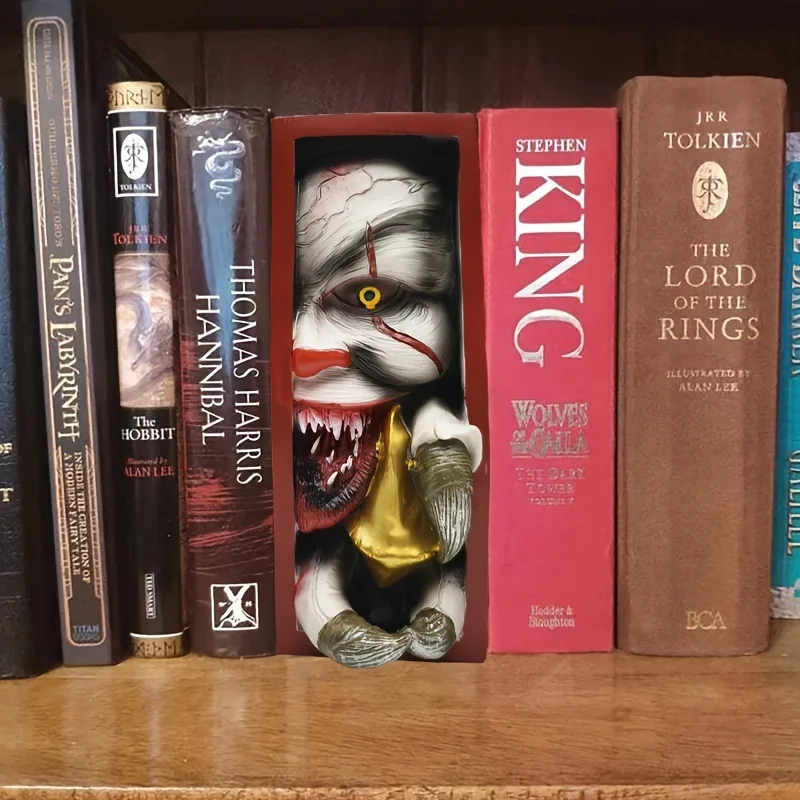 Gothic Bookmark Set- Satanic Demon Hand Resin Book Statue for Dark Decor