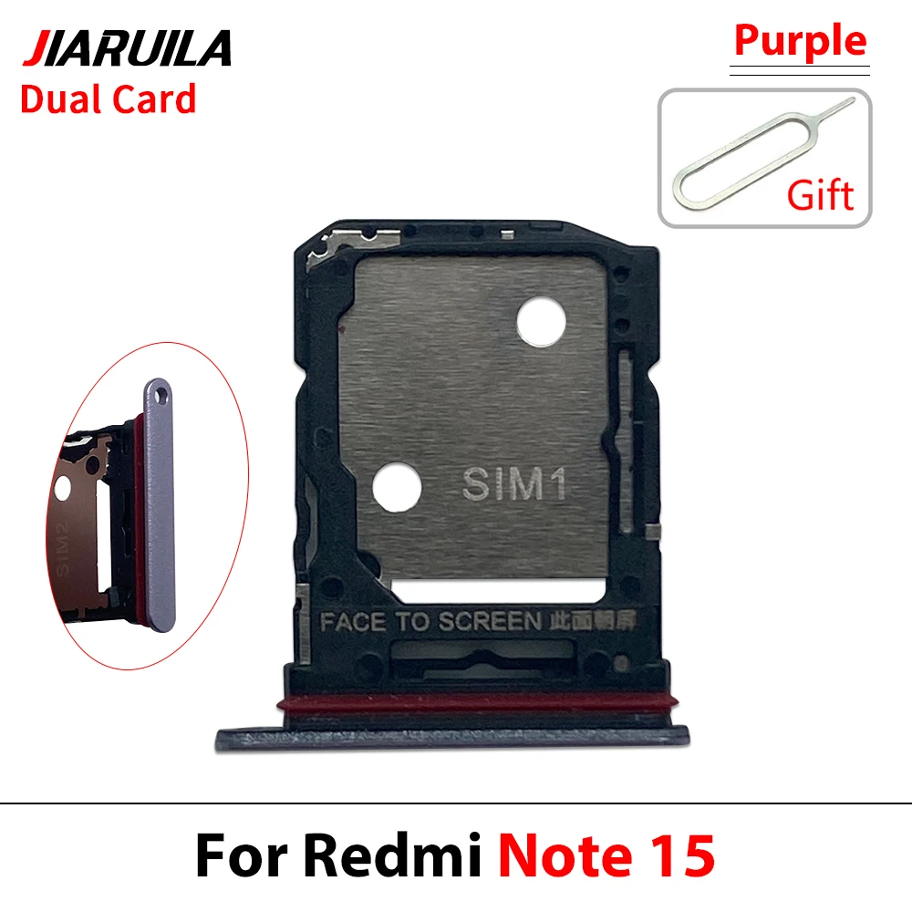 SIM-Kartenhalter, Chip-Slot-Schublade, Halter, Adapter, Zubehör, Reparaturteile für Xiaomi Redmi Note 15 Pro Plus (Dual-Karte) – Detail 2