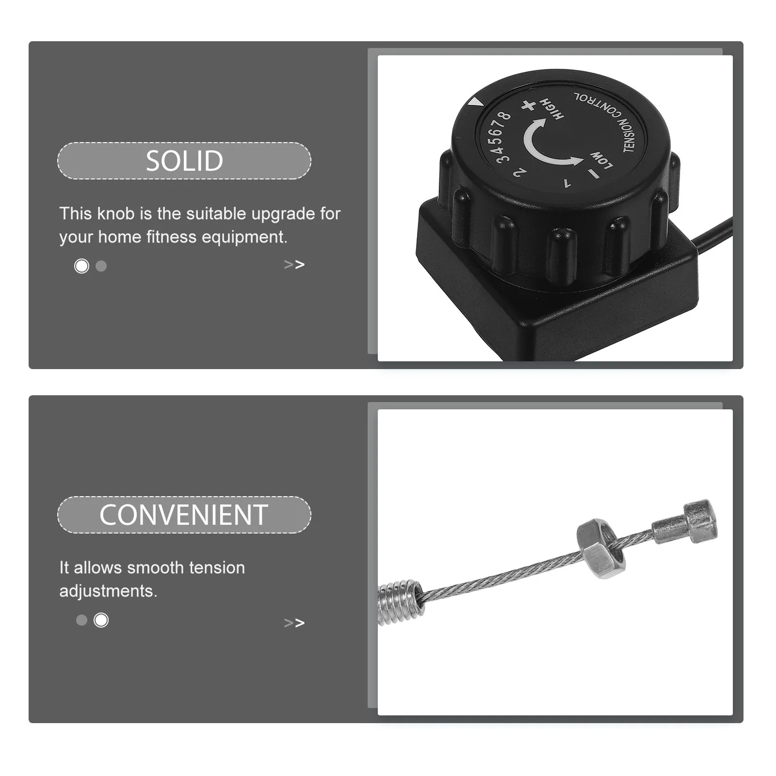 مقبض تعديل المقاومة المغناطيسية لممارسة الدراجة، التحكم السلس، معدات اللياقة البدنية، ترقية قطع غيار الدراجة الدوارة #2