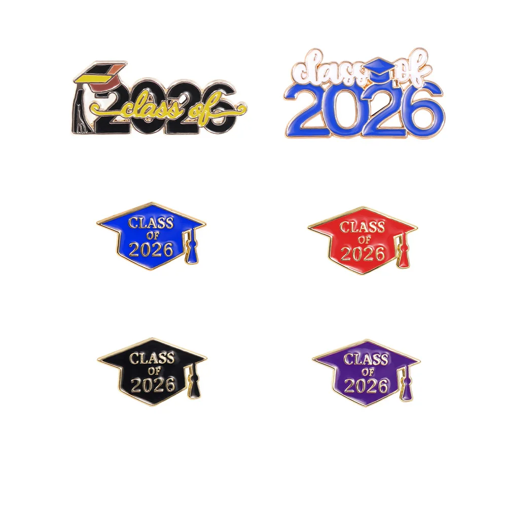 2026 Graduation Brooch Bachelor Cap Badge Graduation Pin Student Keepsake Jewelry Gift Class of 2026 Graduate Ceremony Decor