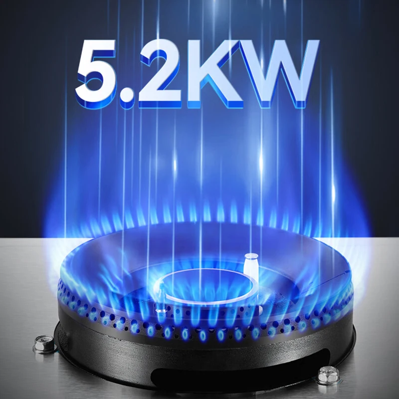 توقيت طباخ الغاز غاز البترول المسال الذكية الموقت مواقد الغاز الفولاذ المقاوم للصدأ بطارية علوية 2 موقد غاز الموقد للمنزل