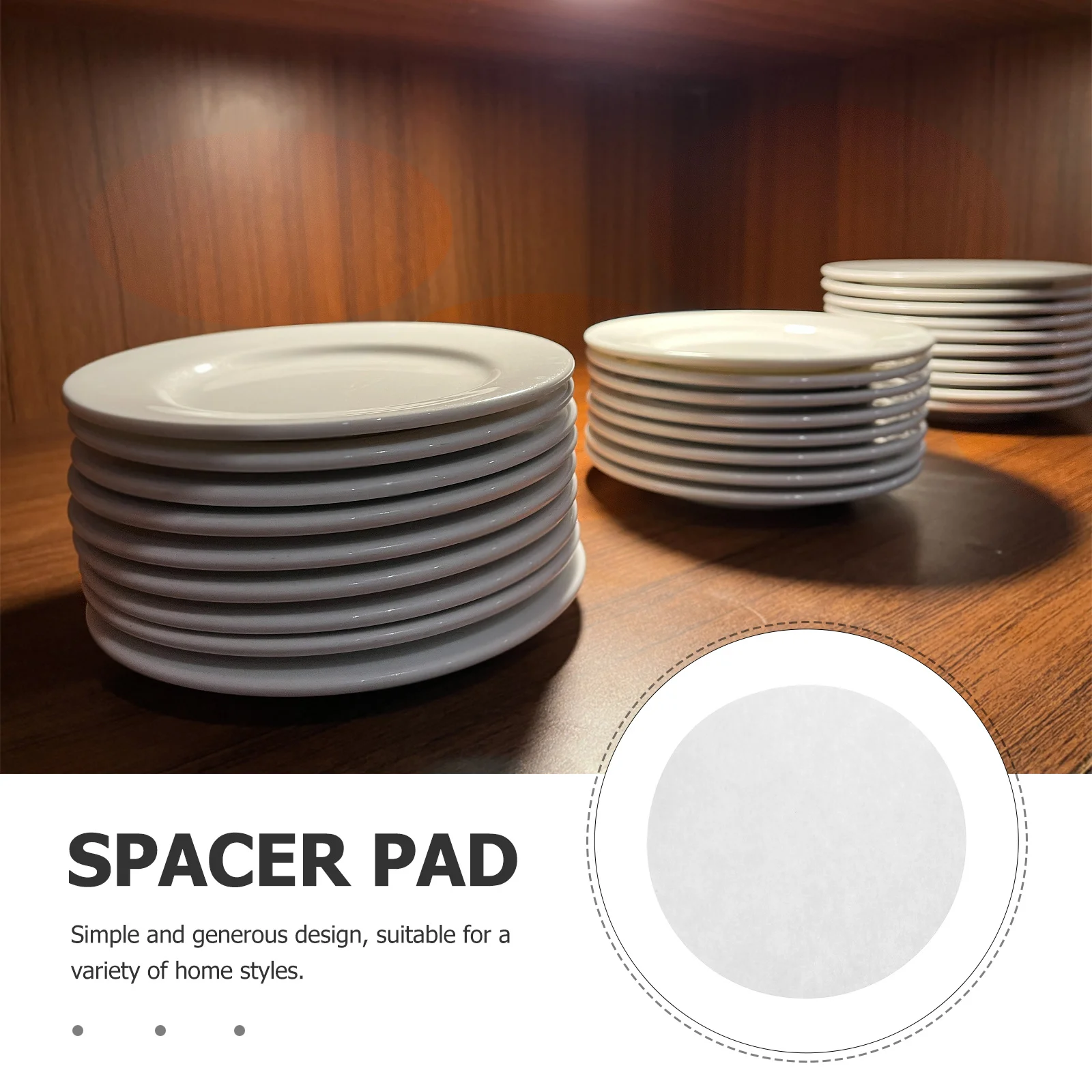 

30Pcs Felt Dish Dividers Thick Round Kitchen Pan Protectors Non-Scratch Plates Protectors Pot Pan Separator Pads Reusable