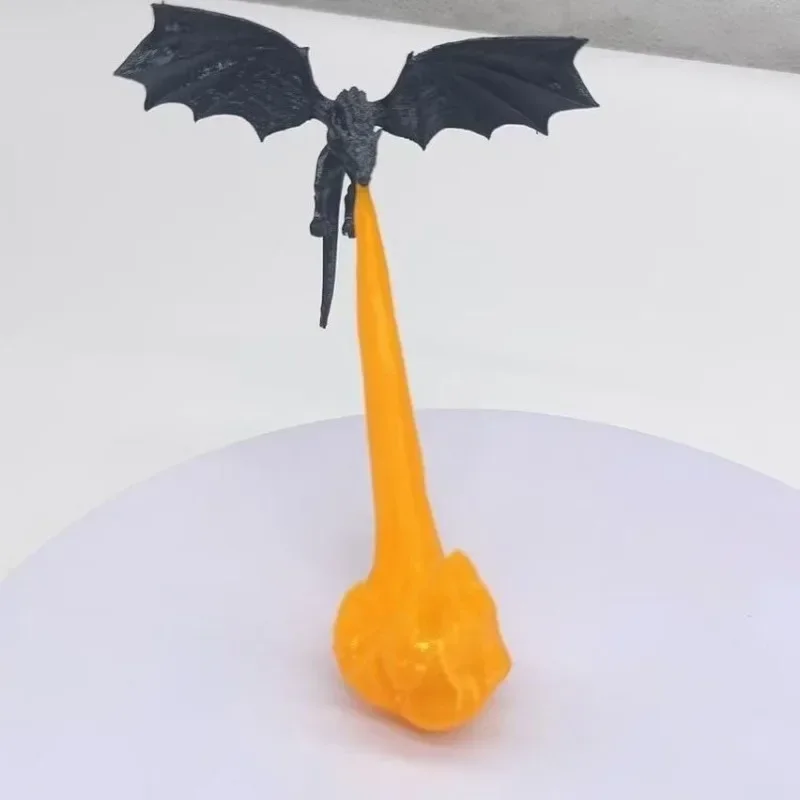 Creatieve Decoratie 3D Afdrukken Draak Vlam Boek Hoekje Boekenplank Kamer Decoratie Desktop Ornament Verjaardag Kerstcadeau