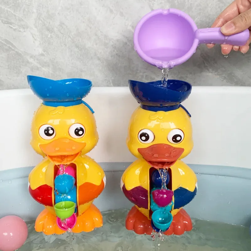 Baby Bath Toy Cartoon Rotating Bathtub Shower Toys Swimming Pool Bathroom Animal Puzzle Toys for Boys Girls Toddler Gift