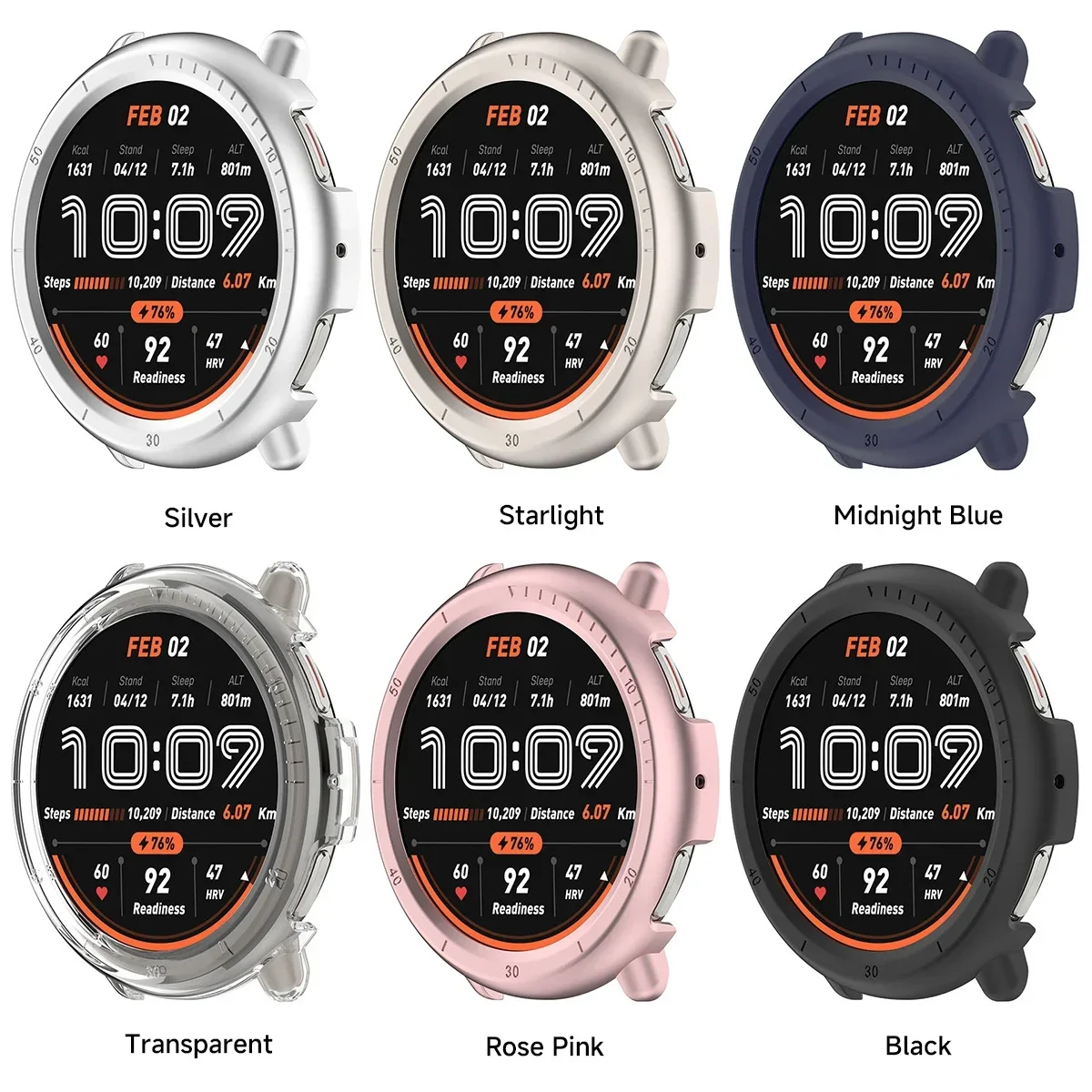 PC Hollow PC Case for Amazfit Active 2（A2437）Smart Watch Strap Hard Bumper Protector Shell For Huami Amazfit Active2 Accessories