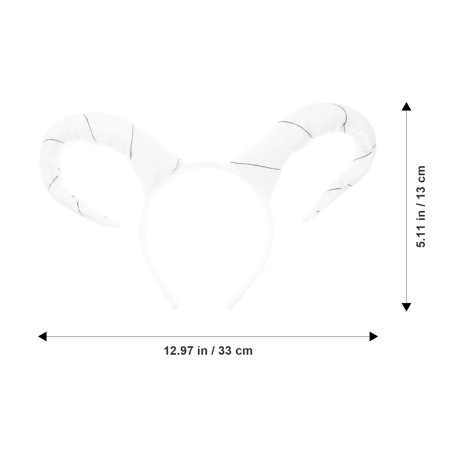 Simulation Antelope Horn Hair Hoops White Comfortable Easter Headband Christmas Hair Band Exaggerated Headdress Party Supplies