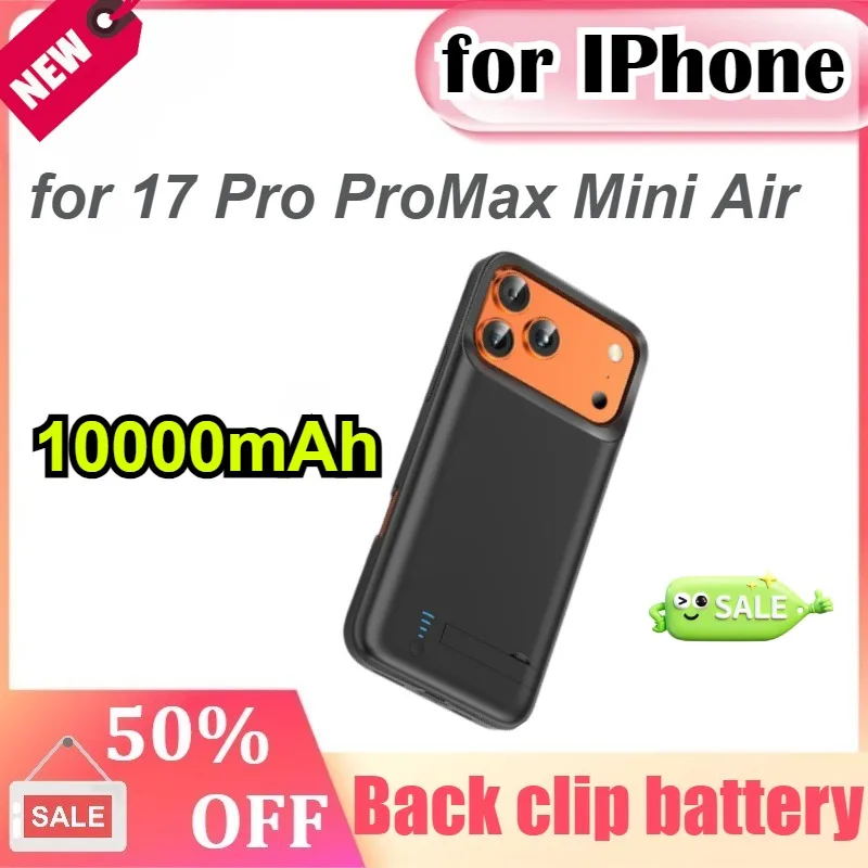 

Charger Case 10000mAh for IPhone 17 Pro ProMax Mini Air Portable Charger Fast Charging Ultra Slim Power Bank Phone