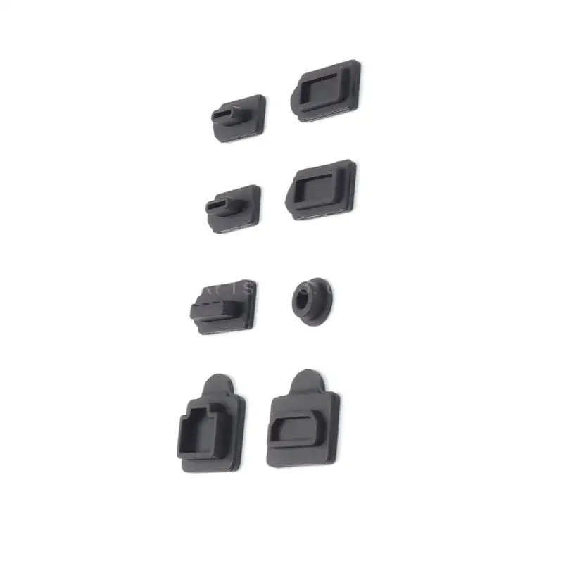 8 Pack Dust Proof Plug Set Rubber Plugs for Gaming Console Ensure a Dust Frees Environment for Your Device for PS5Slim