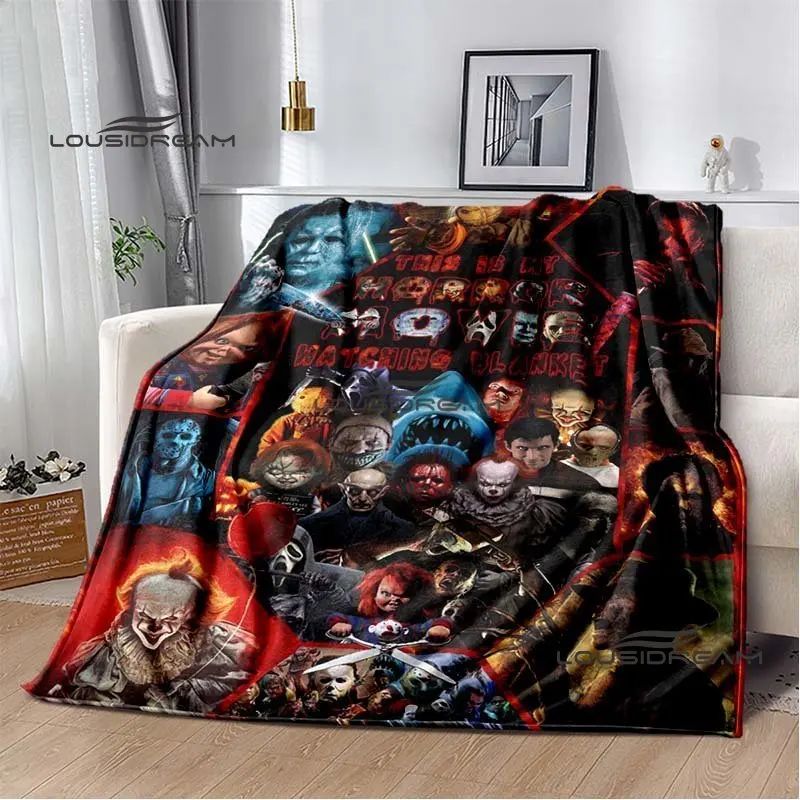 

Horror Movie Throw Blanket Halloween Personality Blanket for Adults and Children Bedroom Living Room Decor Gift Blanket Dropship