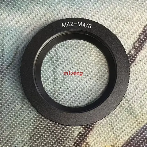 M42-m43 6mm adaptador de dupla finalidade para m42 42mm lente para olympus panasonic m43 em1 em5 em10 gh4 gh5 g1 gh1 gf1 gf8 gf3 E-P1 câmera